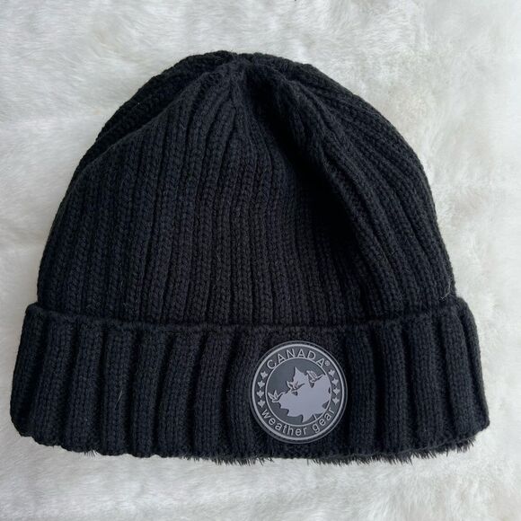 CANADA Weather Gear Black Beanie Unisex One Size EUC - Picture 1 of 6